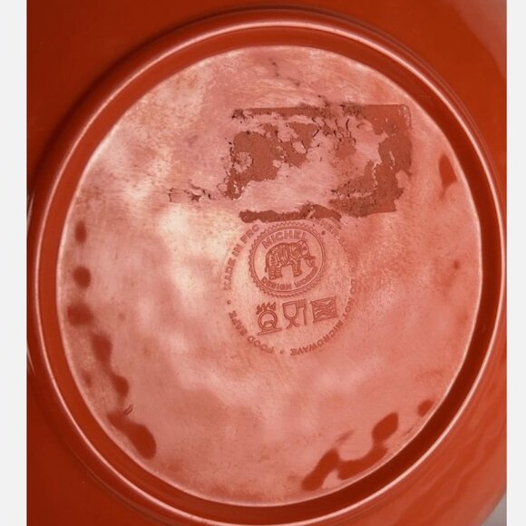 Michel Design Works Lobster Crab Serving Bowl 12" Melamine Orange Scalloped Rim - Picture 5 of 6